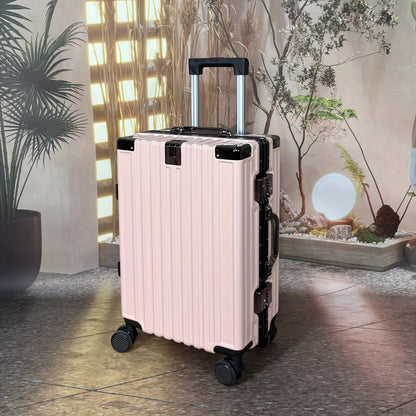 1pc 22\u002F26 Inch Multi-Functional Aluminum Frame Suitcase
