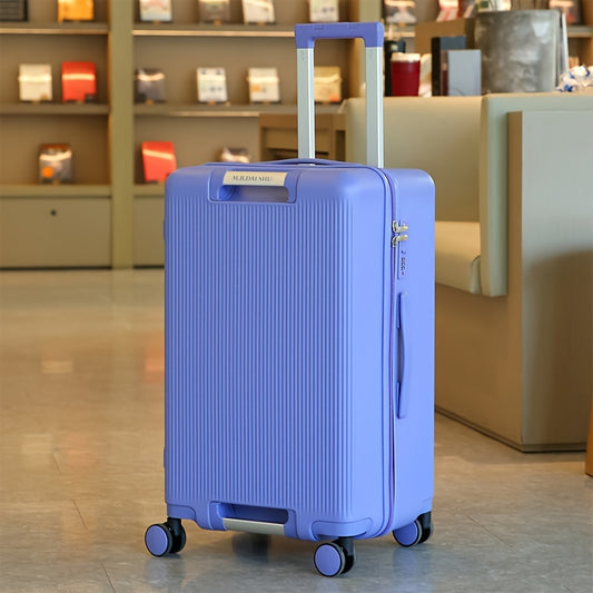 1pc Large Capacity Thickened Trolley Suitcase with Quiet Omni-Wheels