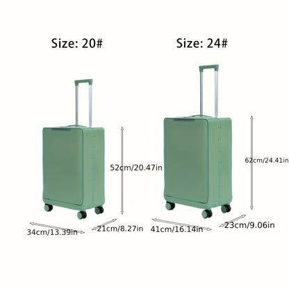 20-Inch Aluminum Frame Suitcase, TSA Approved, Light Luxury Texture Trend Travel New Style