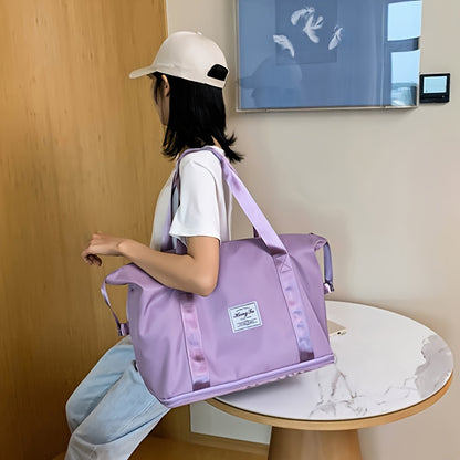 Large Capacity Folding Travel Bag Luggage Tote Gym Foldable Shoulder Bag for Women and Men