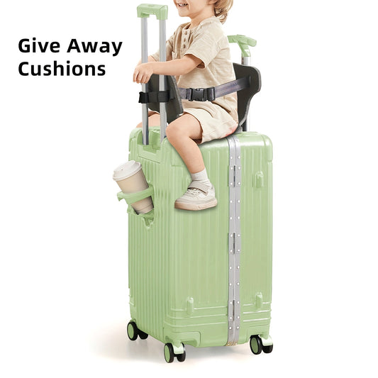 Aluminum Frame Luggage, Large Capacity Luggage, Double Trolley Handle