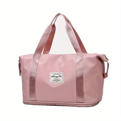 Large Capacity Folding Travel Bag Luggage Tote Gym Foldable Shoulder Bag for Women and Men