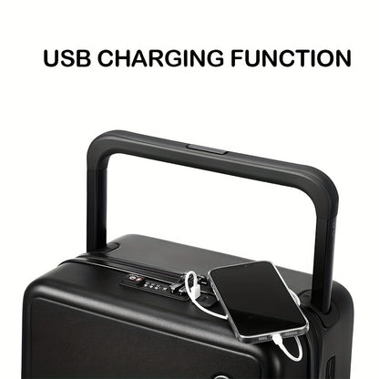 1pc Set of Wide Luggage Trolley Suitcase, Can Board It, Large Capacity Luggage