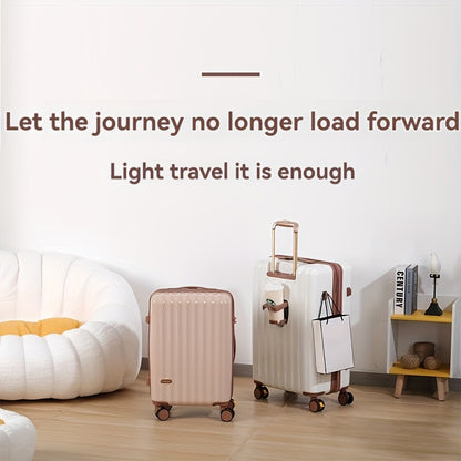 1 Set of 20\u002F24\u002F28-Inch Expandable Pullman Suitcase with Anti-Explosion Zipper