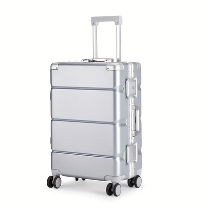 1pc 20-inch aluminum frame suitcase, large capacity suitcase