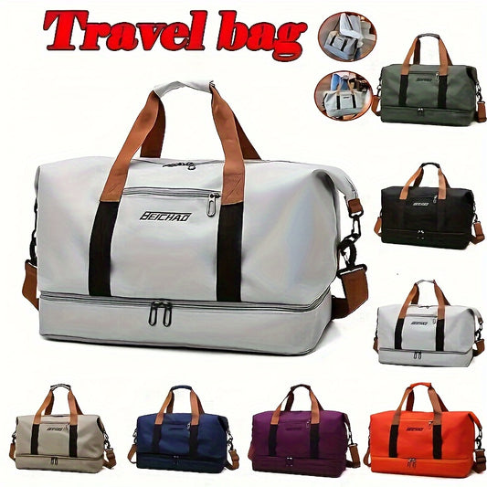 Large Travel Bag Large Capacity Travel Bag | Luggage Bag with Wet and Dry Separation