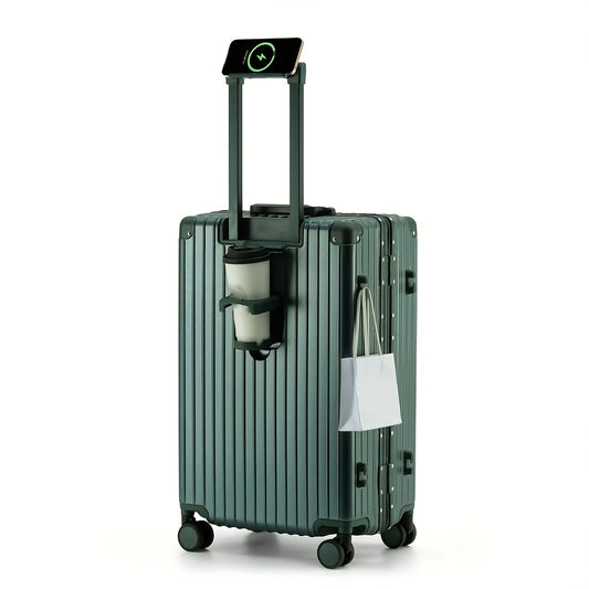 Suitcase, aluminum frame suitcase, spinner luggage with telescopic handle