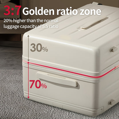 1pc of large capacity luggage with multifunctional enlarged trolley case