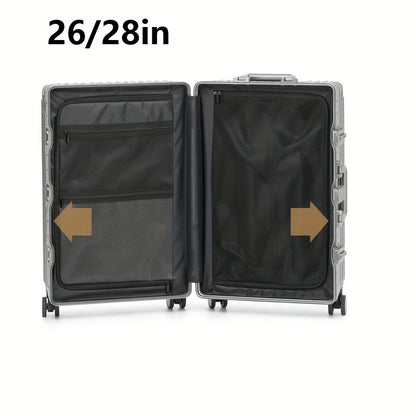 Suitcase, aluminum frame suitcase, spinner luggage with telescopic handle
