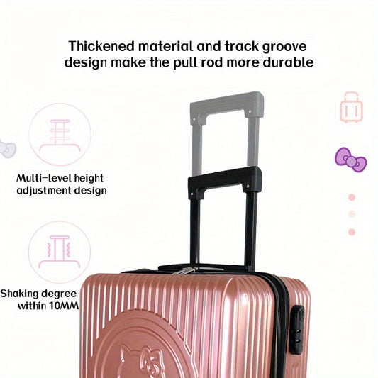 KT Trolley Bag 4-Season Use Sanrio for hello kitty 18-inch Trolley Case Cute Cartoon Travel Suitcase