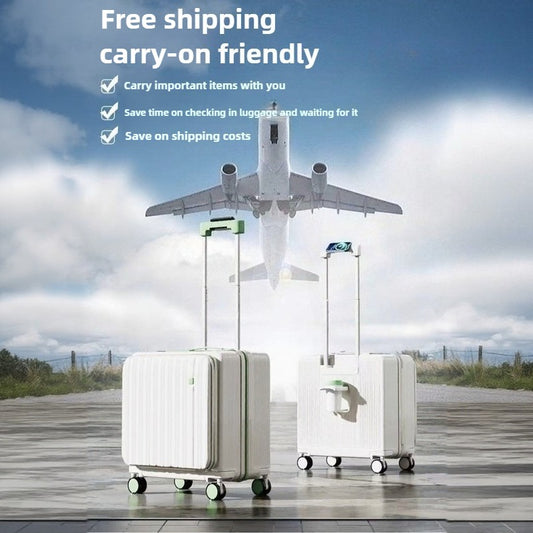 Unisex Multifunctional Small Side-Opening Deep Compartment Luggage