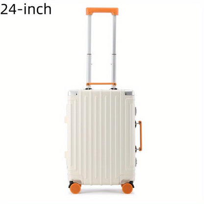 Colorful Aluminum Frame Sleek Aluminum Luggage Set - 22\u002F24 Inch Modern Design