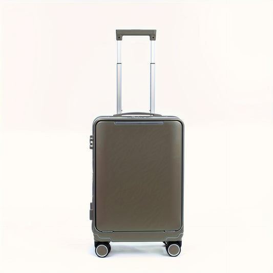 20-Inch Aluminum Frame Suitcase, TSA Approved, Light Luxury Texture Trend Travel New Style