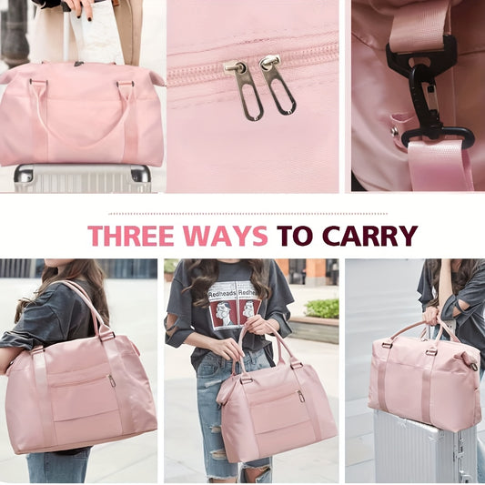 High Quality Gym Bag & Travel Duffel - with Zippered Front Pocket