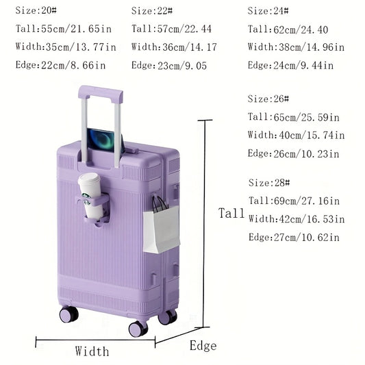 20-inch Large Capacity Hard Shell Suitcase with 4 Spinner Wheels