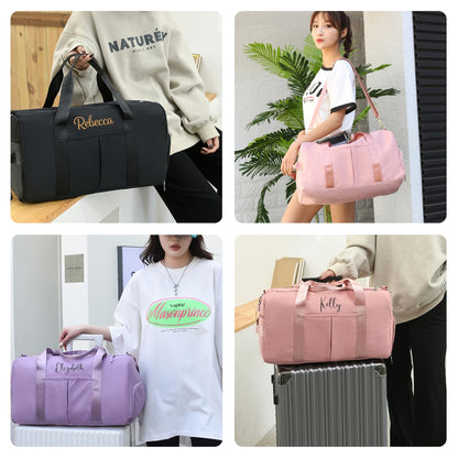 Personalized Duffel Bag Name Custom Sport Gym Bags for Women