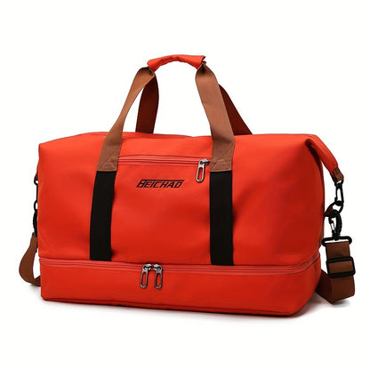 Large Travel Bag Large Capacity Travel Bag | Luggage Bag with Wet and Dry Separation