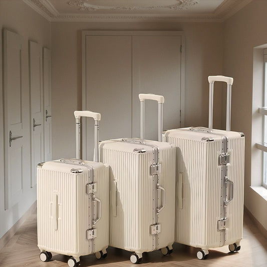 20-26 Inch Thickened Aluminum Frame Carry-On Suitcase with TSA Lock