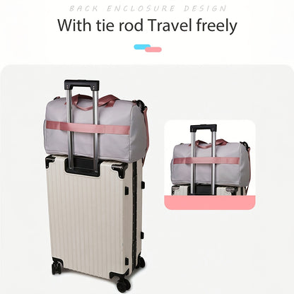 Travel Bag - Personalized Durable Polyester Shoulder Bag with Multiple Pockets, Adjustable Strap