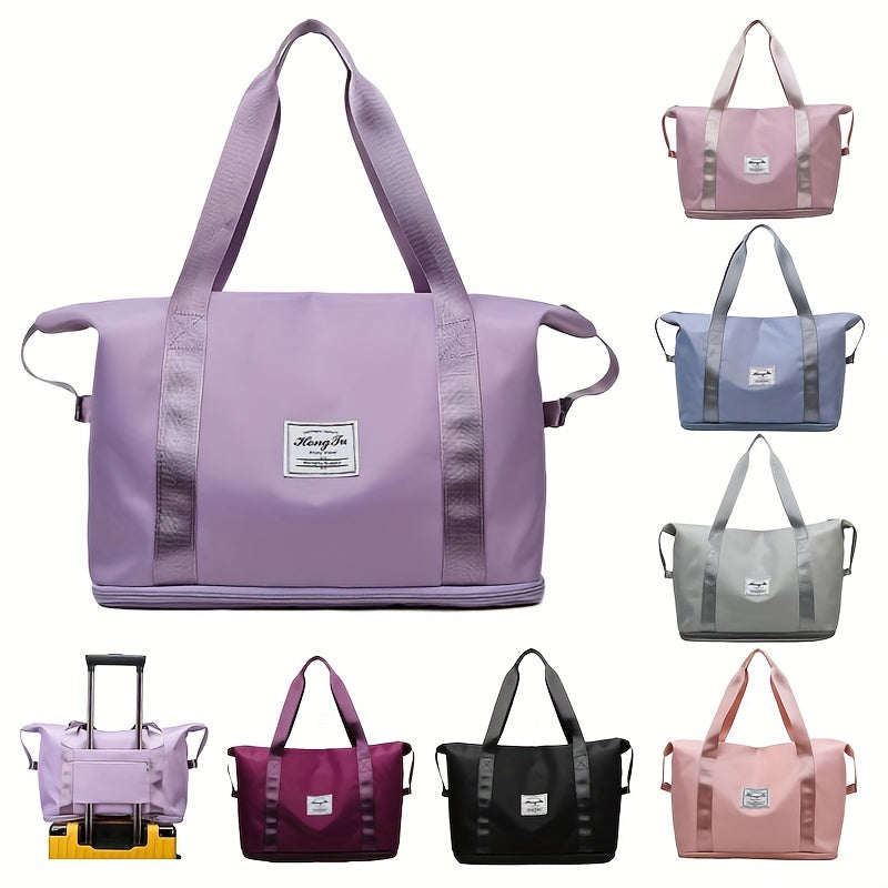 Large Capacity Folding Travel Bag Luggage Tote Gym Foldable Shoulder Bag for Women and Men