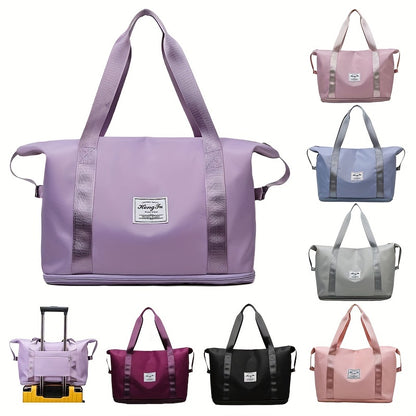 Large Capacity Folding Travel Bag Luggage Tote Gym Foldable Shoulder Bag for Women and Men