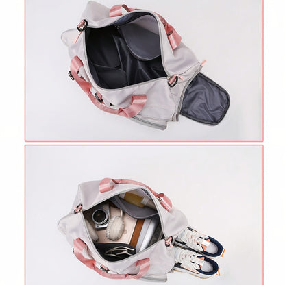 Travel Bag - Personalized Durable Polyester Shoulder Bag with Multiple Pockets, Adjustable Strap