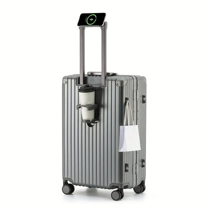 Suitcase, aluminum frame suitcase, spinner luggage with telescopic handle
