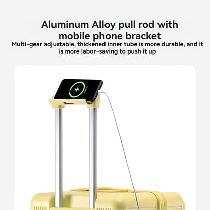 1pc Large Suitcase with USB Charging Ports