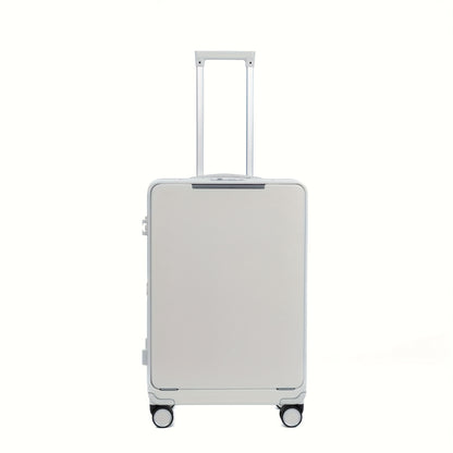 20-Inch Aluminum Frame Suitcase, TSA Approved, Light Luxury Texture Trend Travel New Style