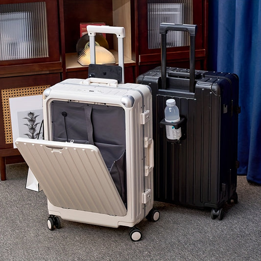 SUPTO Stylish 20-Inch Laptop Suitcase with USB Charging Port