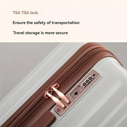 1 Set of 20\u002F24\u002F28-Inch Expandable Pullman Suitcase with Anti-Explosion Zipper