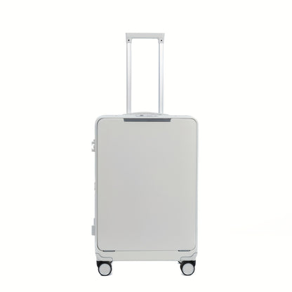 20-Inch Aluminum Frame Suitcase, TSA Approved, Light Luxury Texture Trend Travel New Style