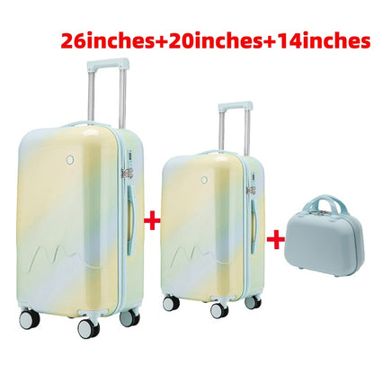 ET Gradient-Style Spinner Suitcase with Telescopic Handle