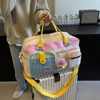 Women'S Lightweight Travel Duffel Bag - Gym, Yoga, Weekend Getaway Bag with Shoe Compartment