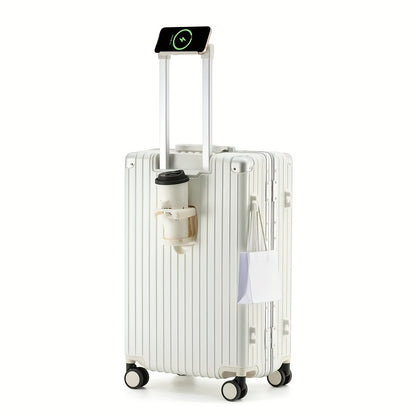 Suitcase, aluminum frame suitcase, spinner luggage with telescopic handle