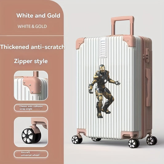 Disney Official Stitch & Mickey\u002FMinnie Mouse 360° Spinner Luggage with 4-Wheel Lockable Suitcase
